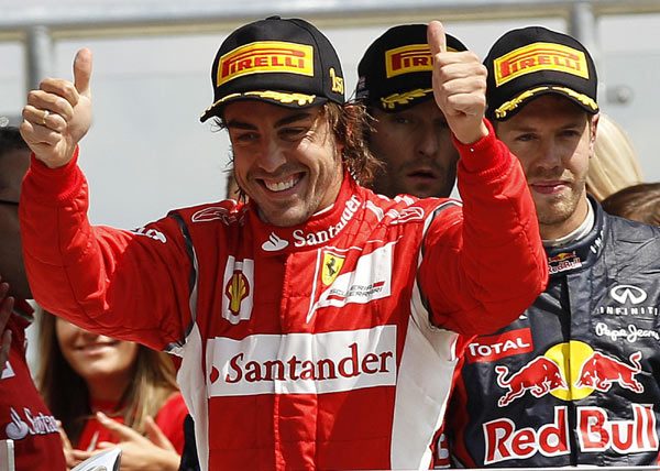 Alonso wins F1 British GP for Ferrari