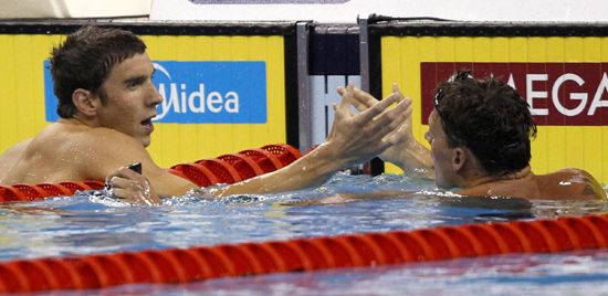 Lochte usurps Phelps to win 200 freestyle gold