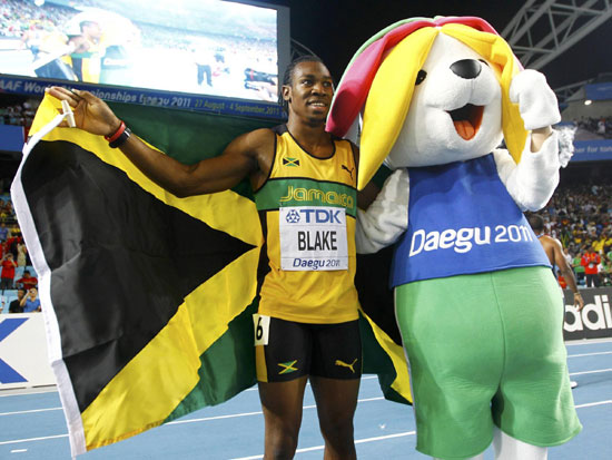 Blake wins 100 after Bolt disqualified