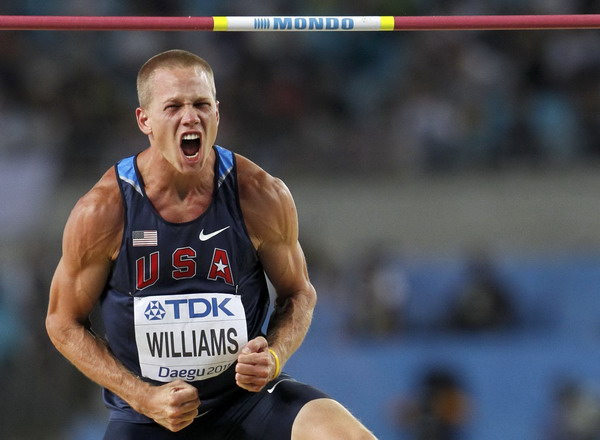 Williams of USA snatches gold in men's high jump