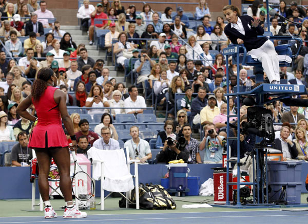 Serena escapes with fine for umpire abuse