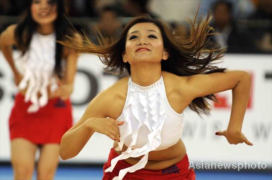 Basketball babes cheer for Asian championship