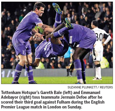 Tottenham assistant manager Joe Jordan admits his team put recuperating boss Harry Redknapp through a unnecessarily stressful finale to his side's 3-1 win at Fulham. Jordan admits Spurs gave Redknapp a fright