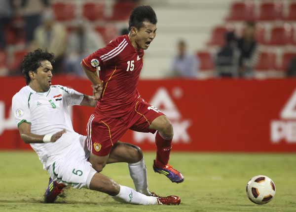 China needs a miracle after losing to Iraq