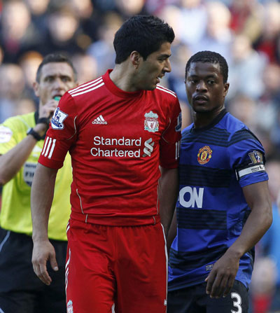 Suarez handed eight-match ban for racial abuse
