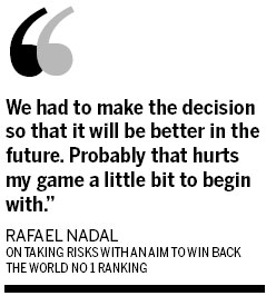 Nadal makes a weighty decision