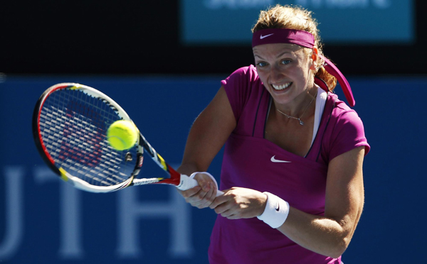 Li rallies past Kvitova to reach Sydney final