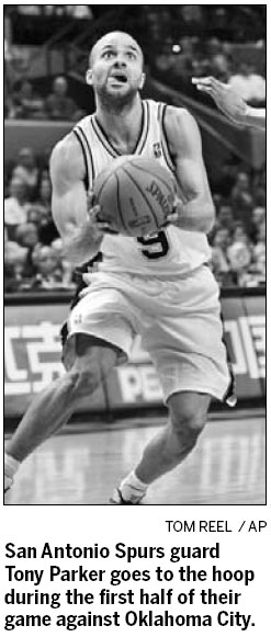 Parker's 42 powers Spurs past Thunder