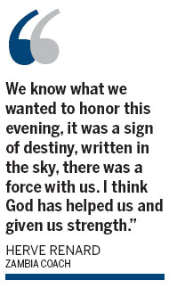 It was written in the sky - Zambia coach