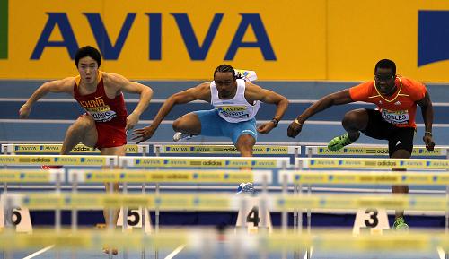 Liu Xiang beats Robles to win Birmingham indoor