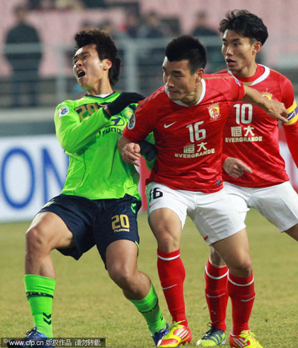 Guangzhou stuns K-League champion 5-1 in AFC opener