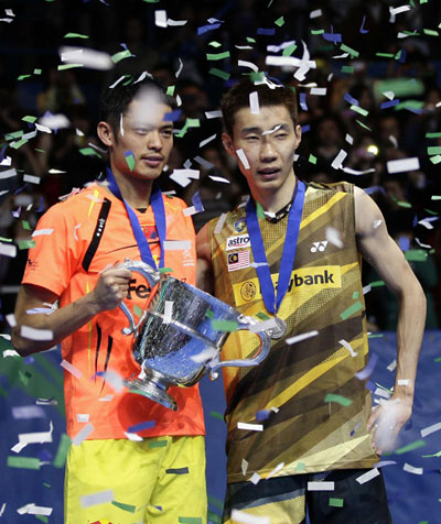 Lin Dan wins title after Chong Wei retires