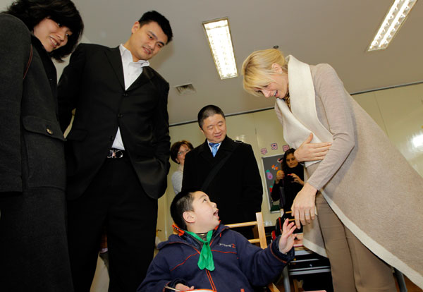 Princess of Monaco, Yao Ming promote Special Olympics in Shanghai