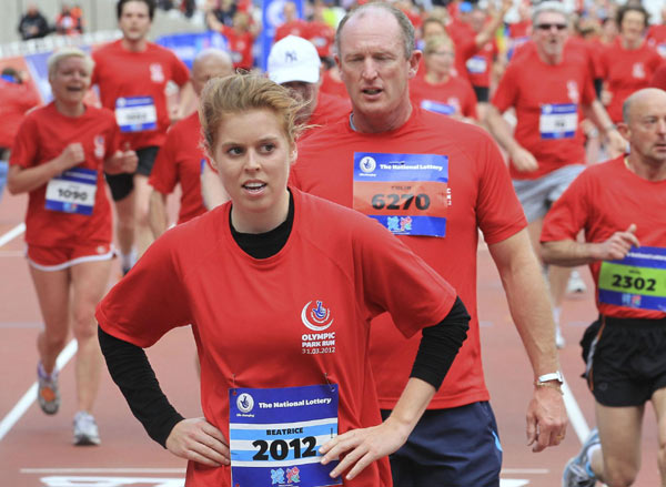 UK Princess joins 5,000 in Olympic stadium run
