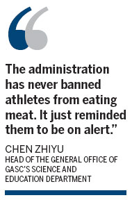 The meat athletes eat can get them branded as cheats