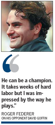 Federer says Goffin has bright future