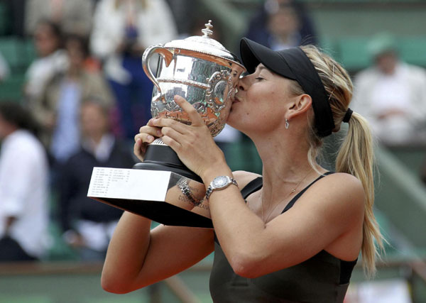 Sharapova crowned queen of Roland Garros