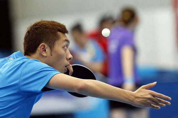 Chinese athletes train in London