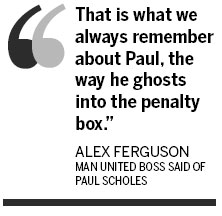 Fergie salutes milestone man Scholes
