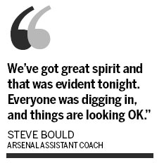Arsenal starts tough stretch with welcome win