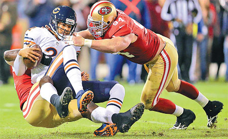 Campbell sacked 6 times, Bears lose 32-7 at 49ers