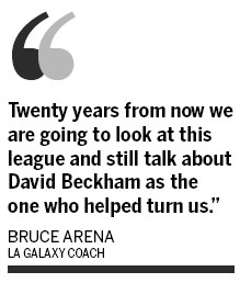 Beckham hailed as MLS turning point