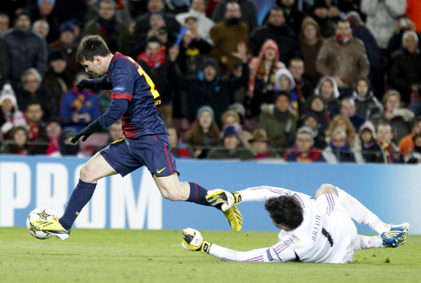 Barca confirm Messi only has bruised left knee