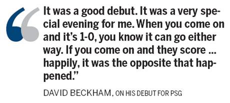 Becks revels in Paris winter tale