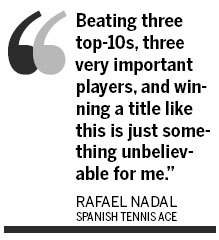 Nadal cements return with triumph