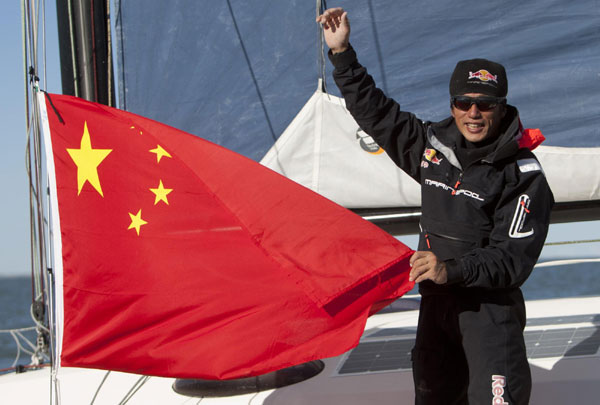 Chinese sailor set to finish solo world sailing