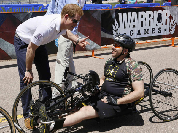 Prince Harry, injured US officer launch Warrior Games