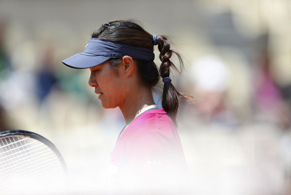 Li Na in preparation for French Open