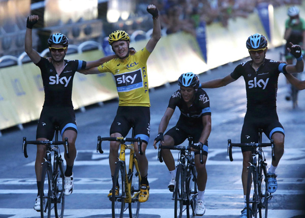 British Chris Froome wins 100th Tour de France