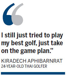 Thai Kiradech plays it cool