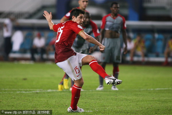 Guangzhou beats Qatar 2-0 in AFC first leg