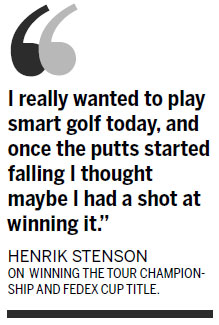 Stenson hits PGA jackpot