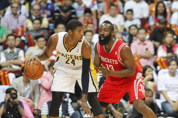 Rockets beats Pacers 116-96 in 1st game in Manila