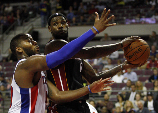 Heat beat Pistons 112-107 in preseason