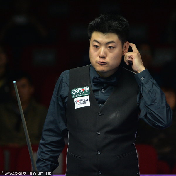 Int'l Championship: Ding grinds out Ebdon, Liang exits