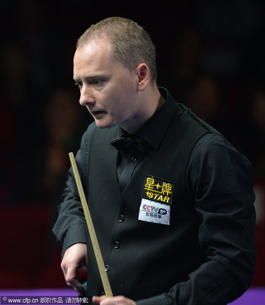 Int'l Championship: Ding grinds out Ebdon, Liang exits