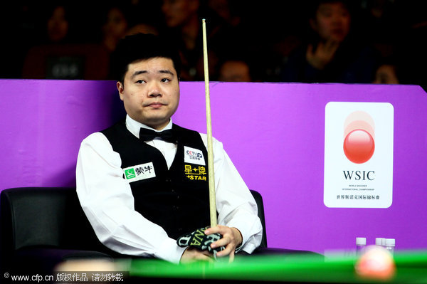 Int'l Championship: Ding grinds out Ebdon, Liang exits