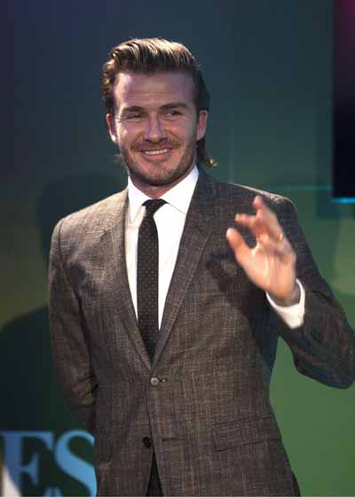 Beckham interviewed by Times, tells stories about kids