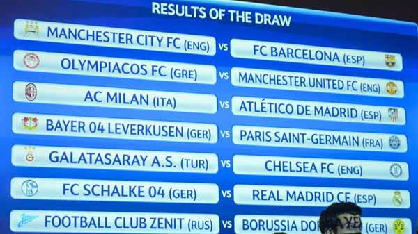 Barcelona gets City in last 16 of Champions League