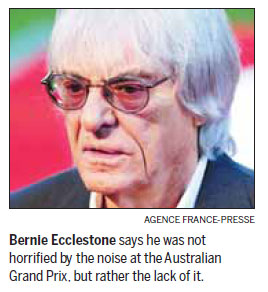 Ecclestone wants Formula One fans to feel the noise