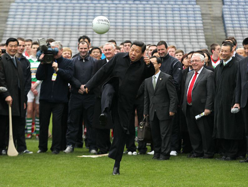 President Xi on the ball when it comes to sport