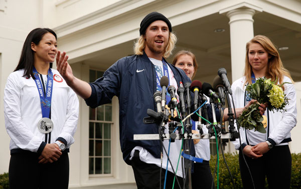 Olympic athletes get their White House moment