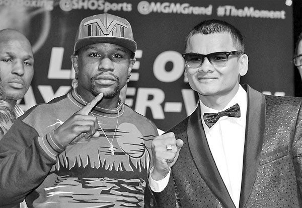 Mayweather says Maidana no pushover