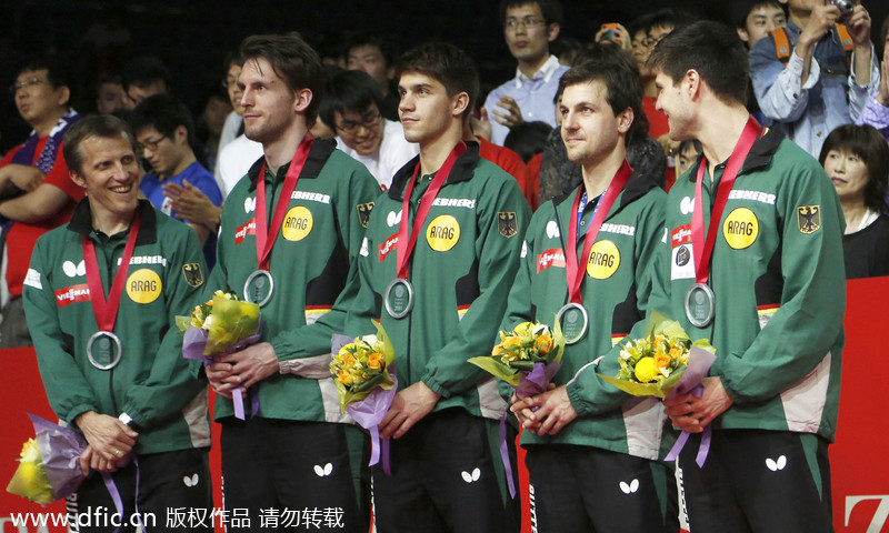 China beats Germany to defend Swaythling Cup