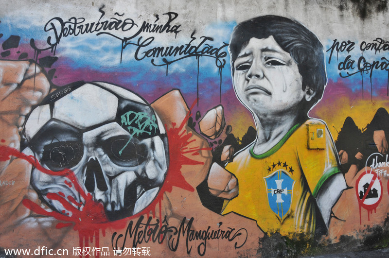 Another Samba style: soccer graffiti