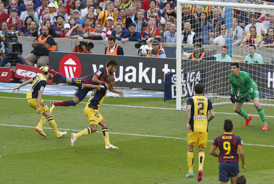 Atletico wins Spanish title with 1-1 draw at Barca